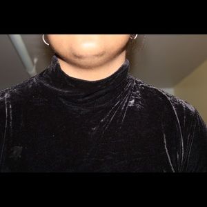 Suade turtle neck shirt